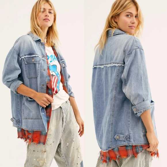 Free People Jackets & Blazers - Free People Field Day Denim Jacket